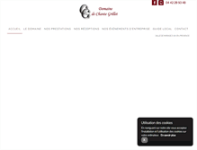 Tablet Screenshot of domainedechantegrillet.com